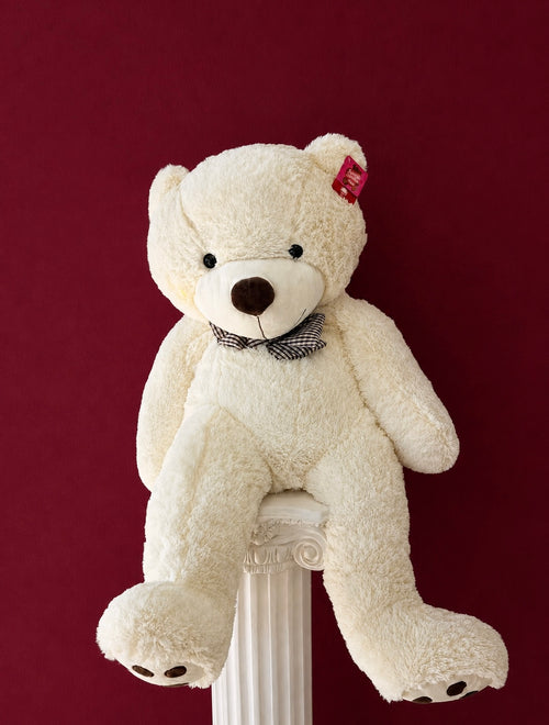 Large plush teddy bear Nostalgie Flowers