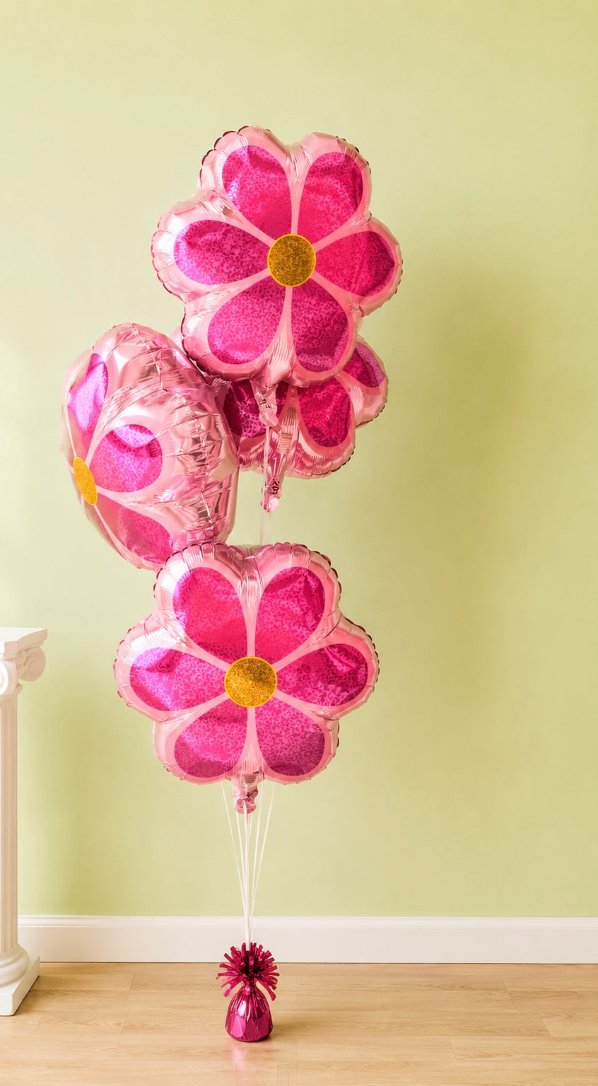 Pink Daisy Balloon Bouquet