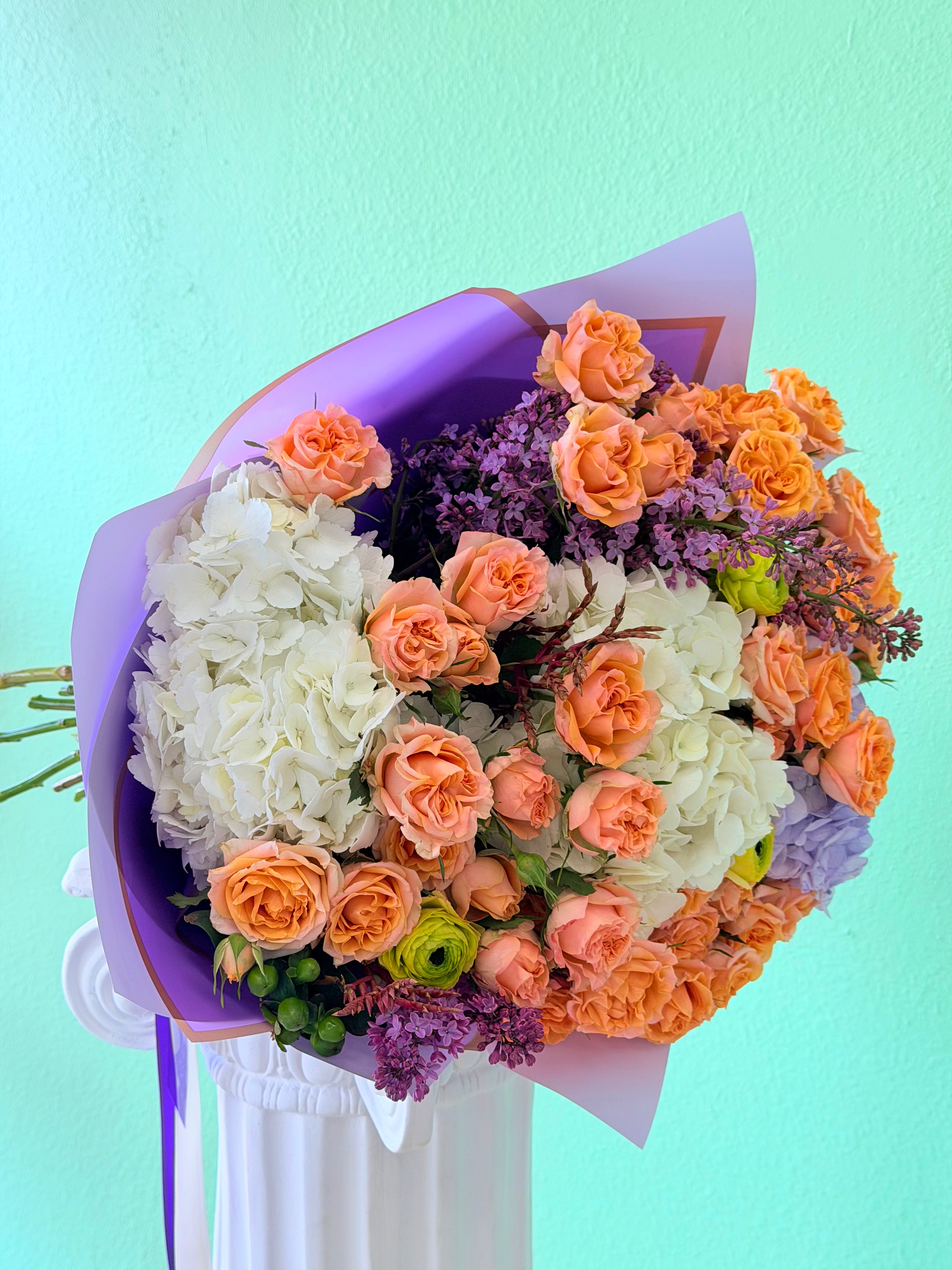 Peach Garden Luxe Bouquet