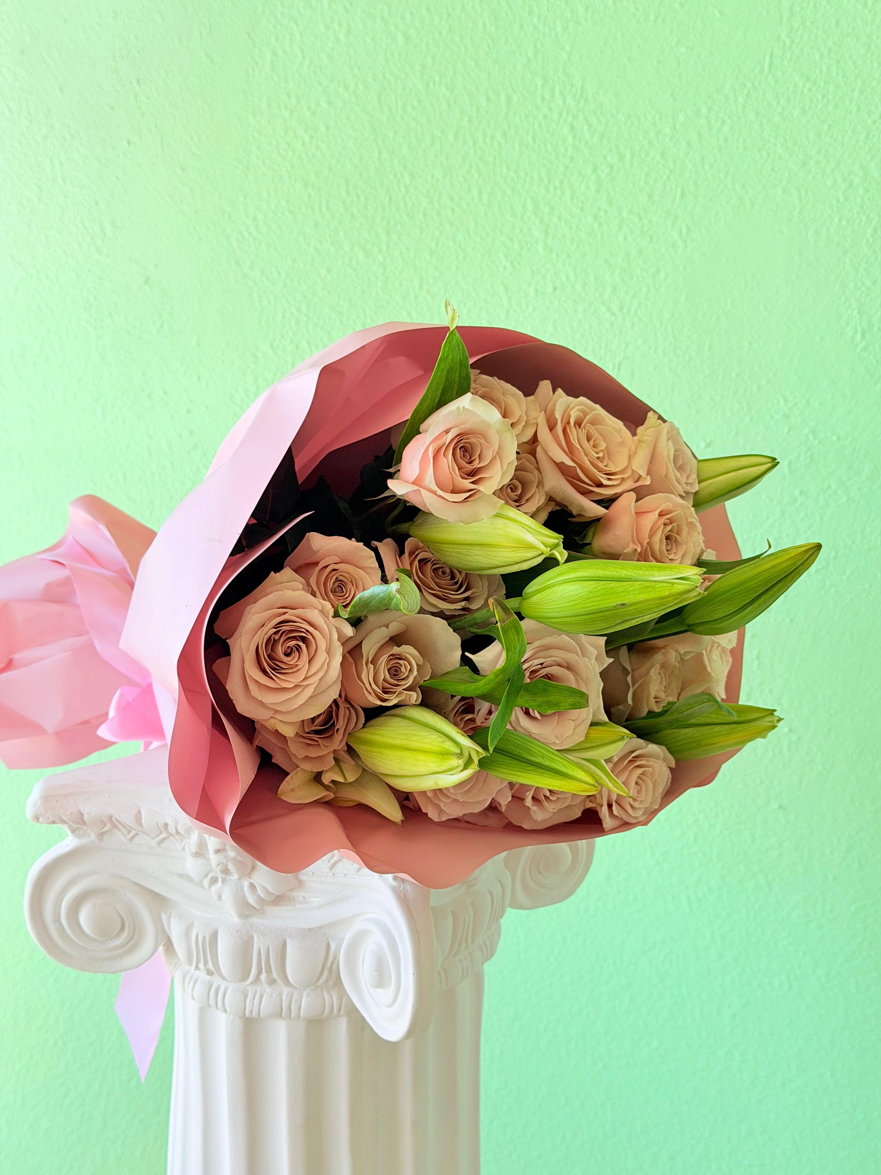 Blush Pearl Rose Bouquet