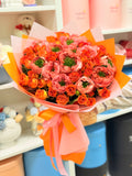 Coral Peach Rose Bouquet Nostalgie Flowers