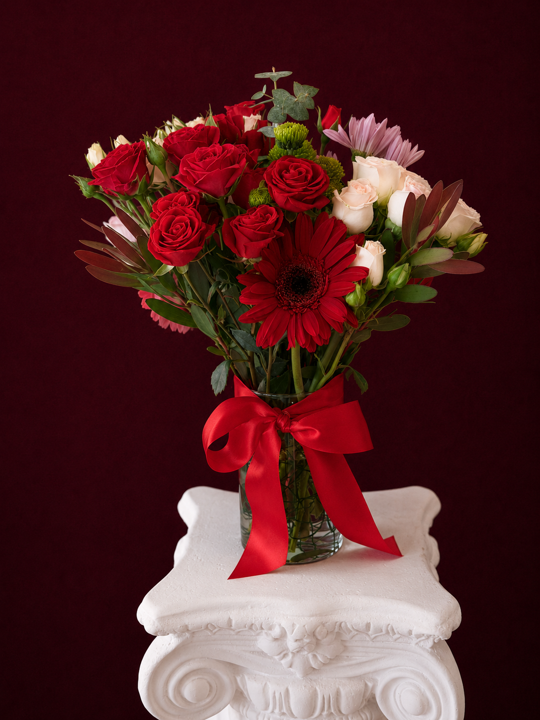Ruby Romance Vase Arrangement
