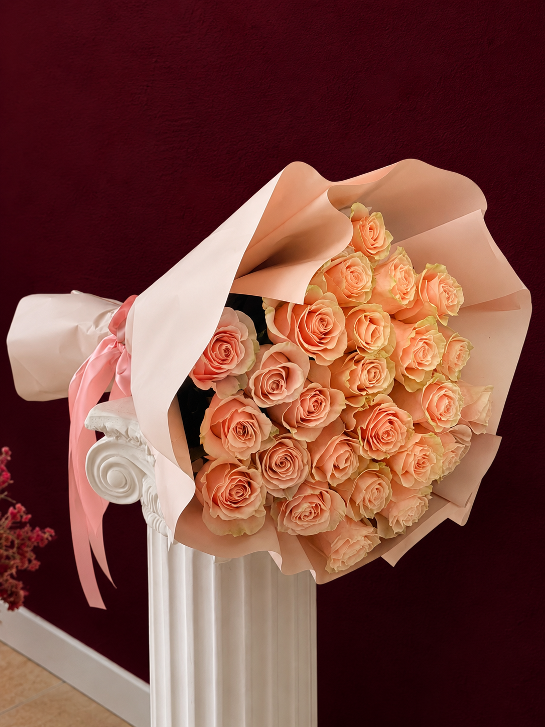 Peach Velvet Roses