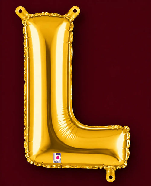 14" Letter L Air-Filled Balloon Nostalgie Flowers