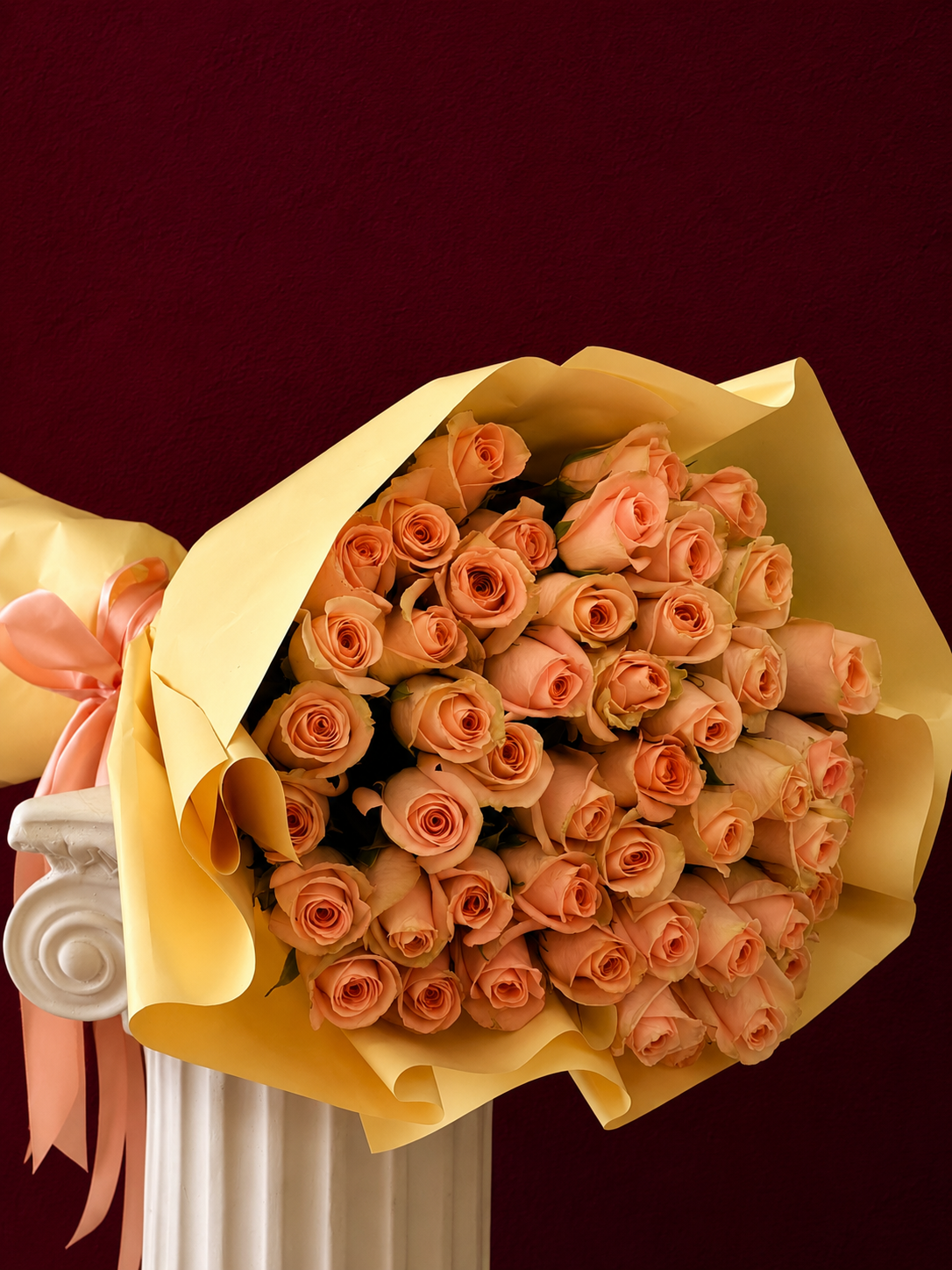 Golden Peach 50 Roses