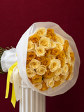 Golden Ivory 50 Roses Bouquet